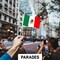 G128 12 Pack Handheld Mexico Mexican Stick Flags | 4x6 In | Printed 150D Polyester, Country Flag, Solid Plastic Stick, Spear White Tip